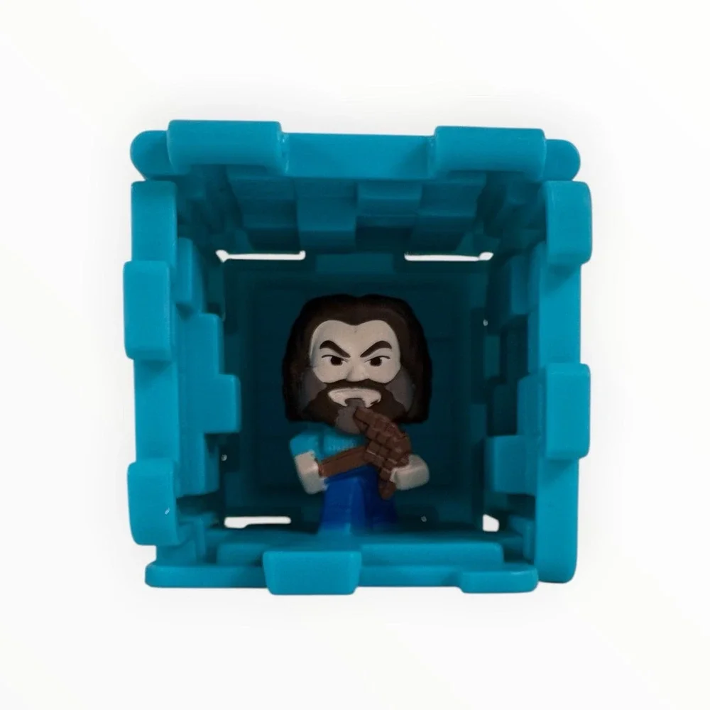 McDonald's 2025 A Minecraft Movie Happy Meal Stone Block Blue Cube Toy